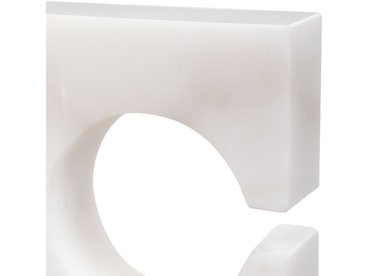 Abbyson Home Clarice White & Gray Bookends, Set of 2