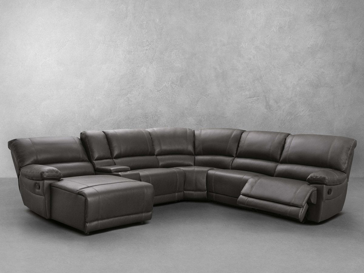 Cooper Manual Reclining Sectional - Brown