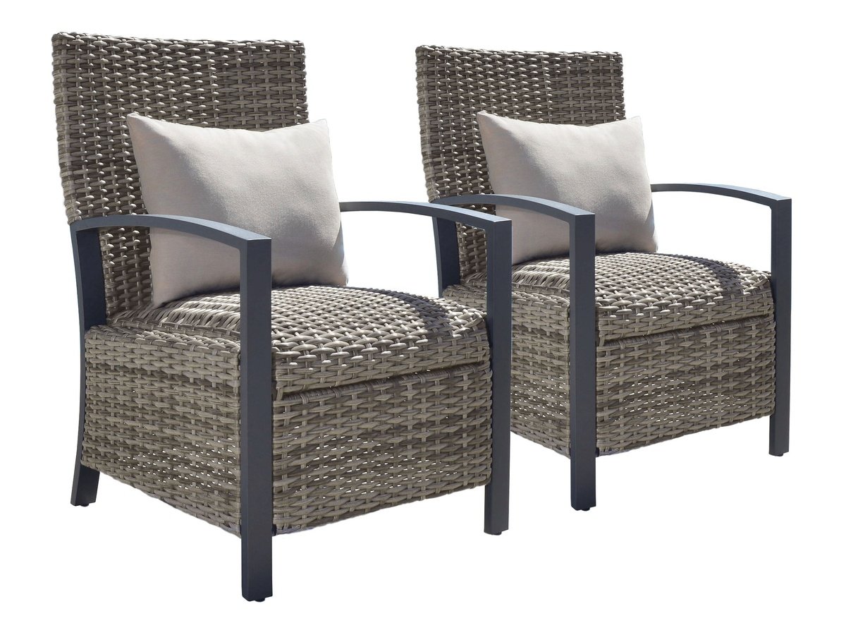 Corbin Dining Armchair with Cushion (2-pack) - Beige