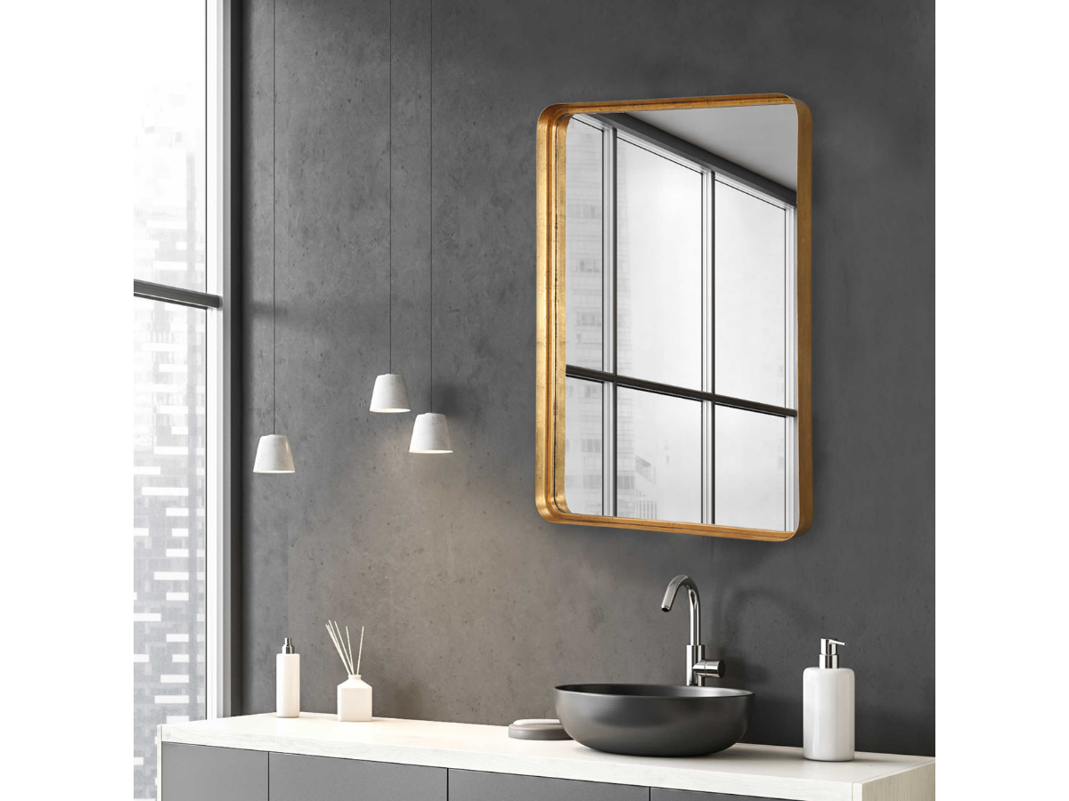 Abbyson Home Cordelia Gold Large Mirror