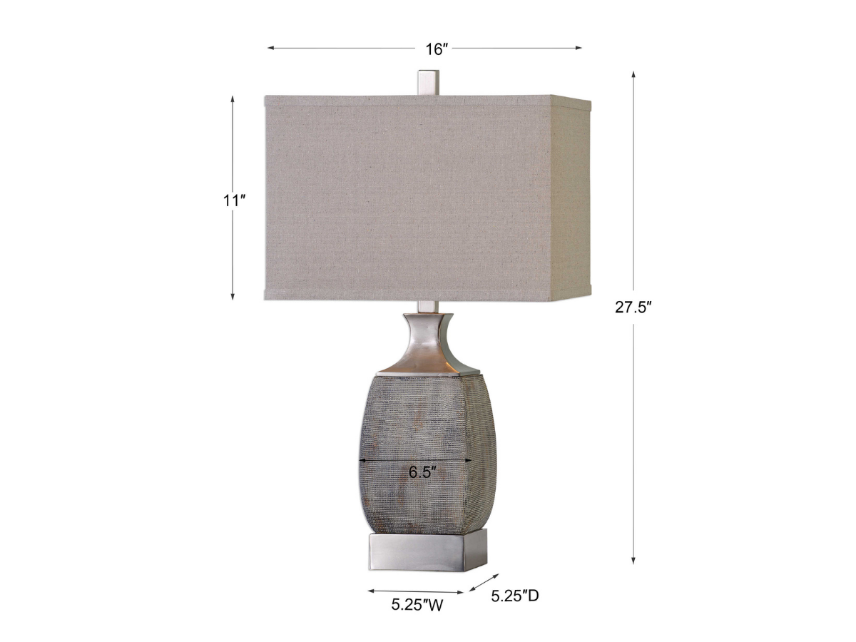 Abbyson Home Craft Rust Bronze Table Lamp