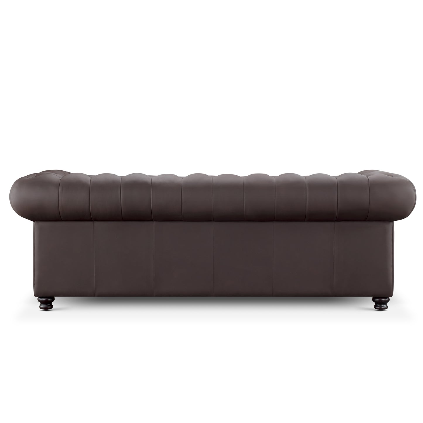 Culver Leather Chesterfield Sofa, Brown