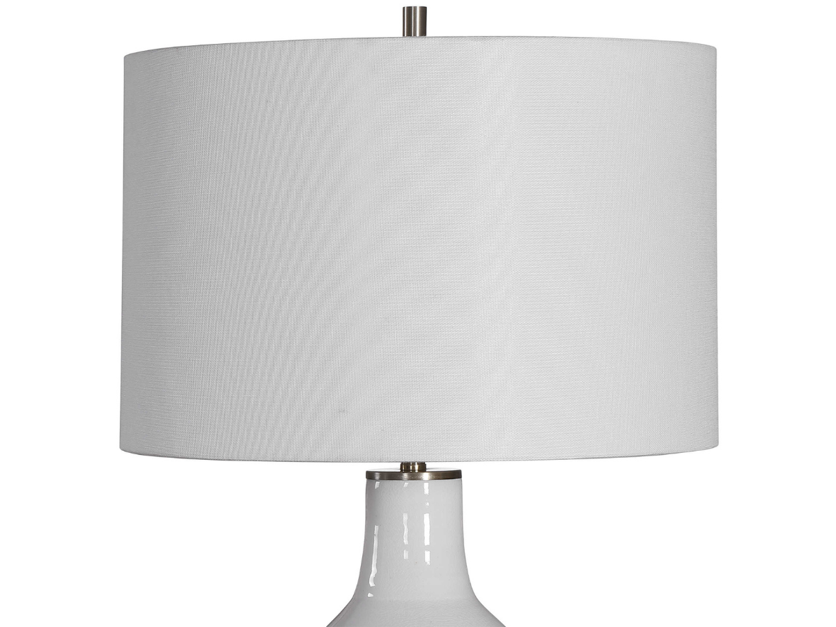 Abbyson Home Danil White Crackle Table Lamp