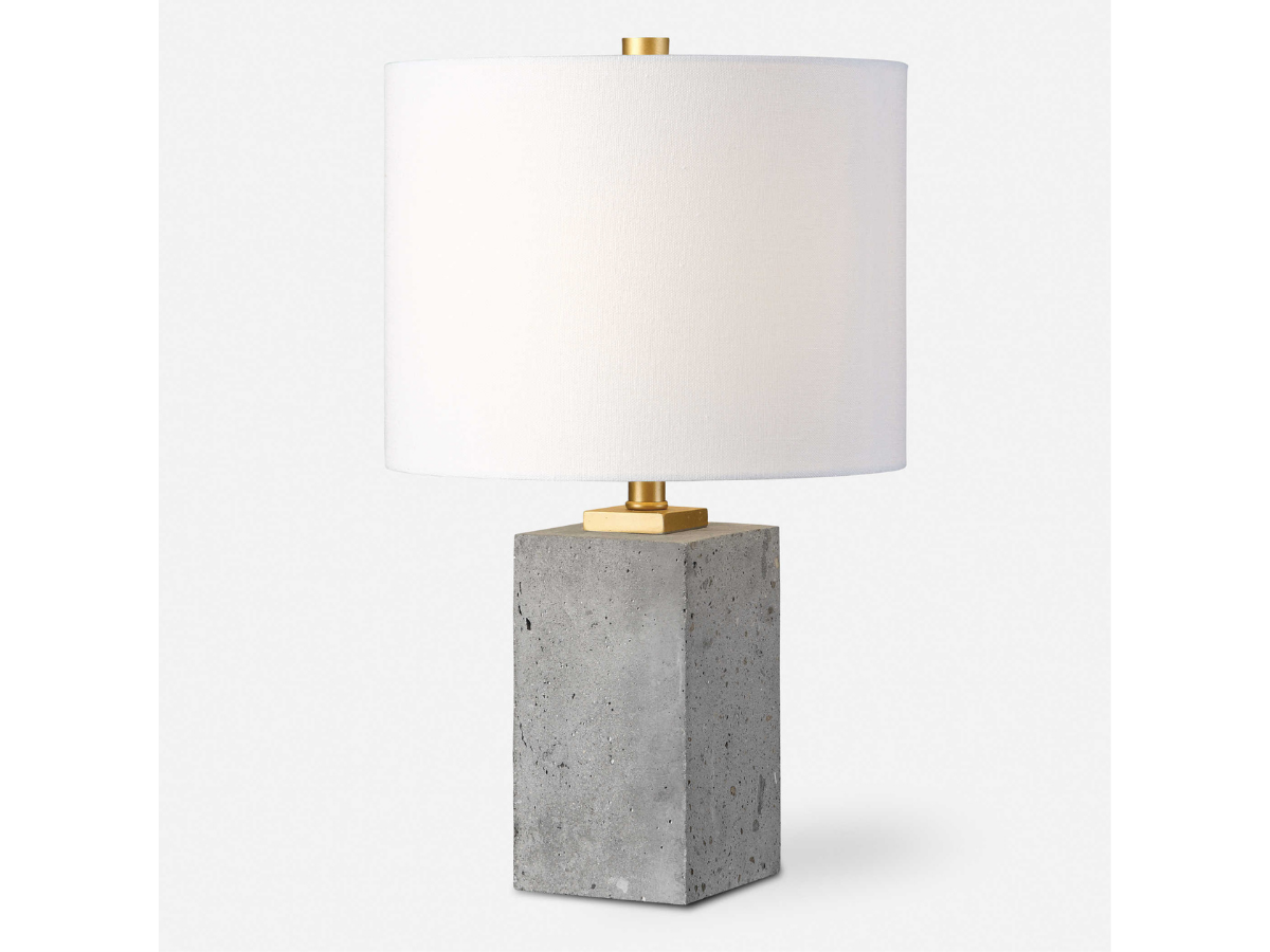 Abbyson Home Darby Concrete Block Lamp