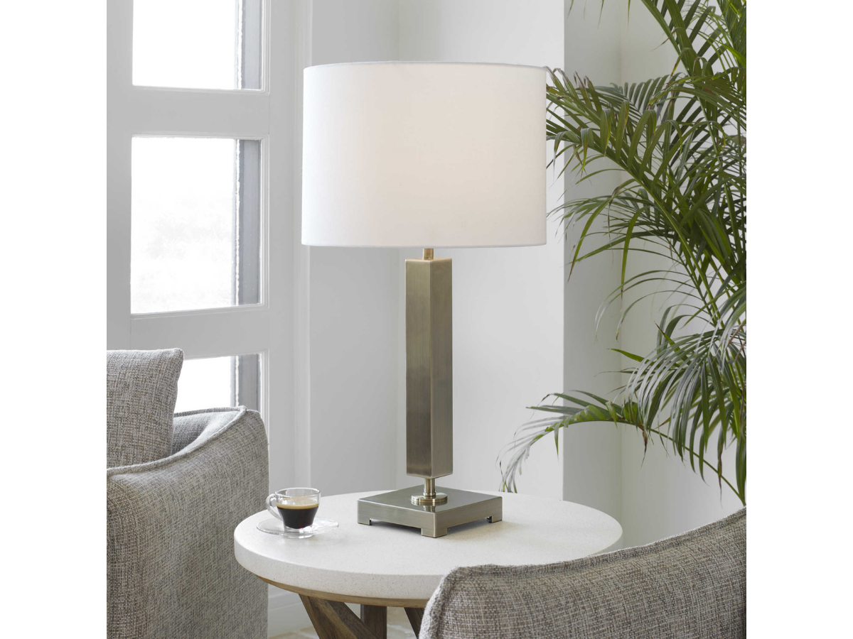 Abbyson Home Dom Brass Table Lamp