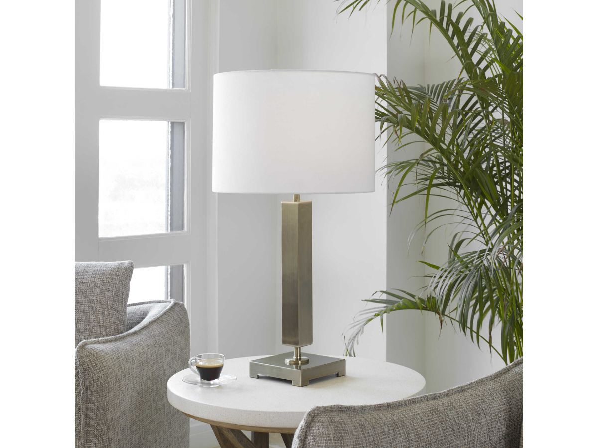 Abbyson Home Dom Brass Table Lamp