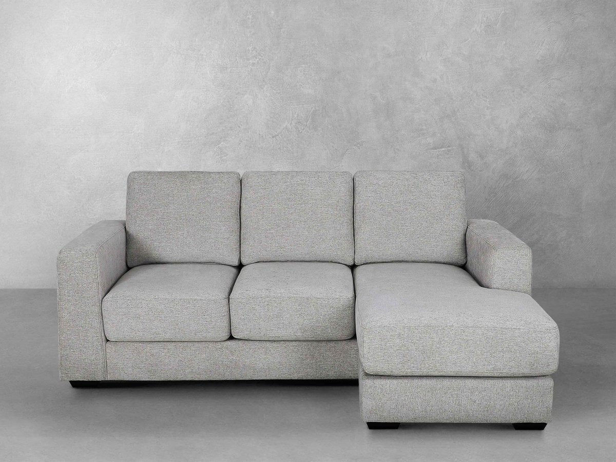 Elliot Fabric Reversible Sofa Chaise Sectional - Light Gray