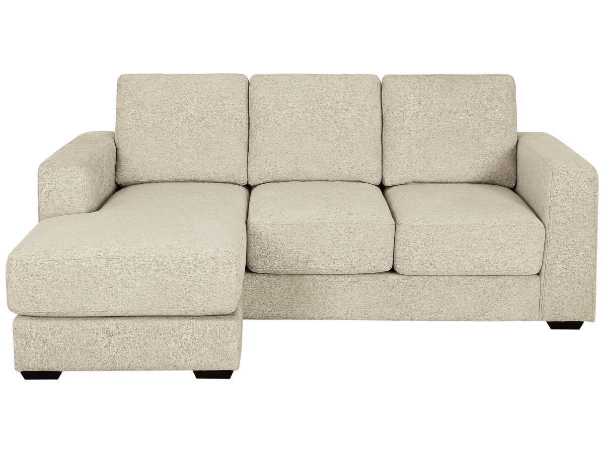 Elliot Fabric Reversible Sofa Chaise Sectional - Beige