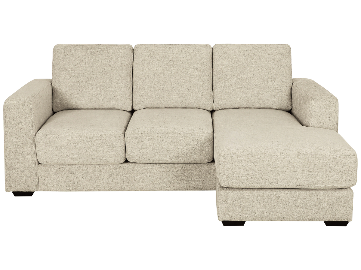 Elliot Fabric Reversible Sofa Chaise Sectional - Beige