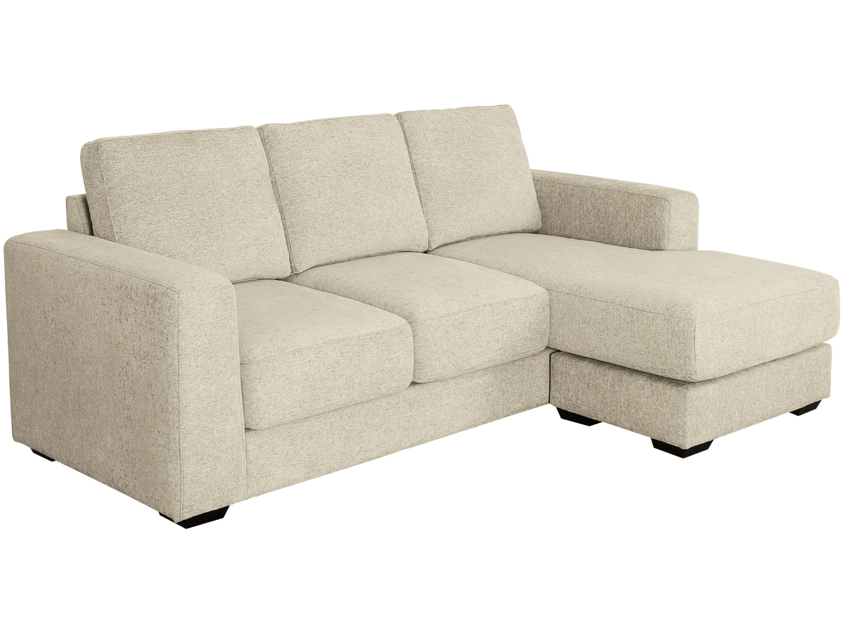 Elliot Fabric Reversible Sofa Chaise Sectional - Beige