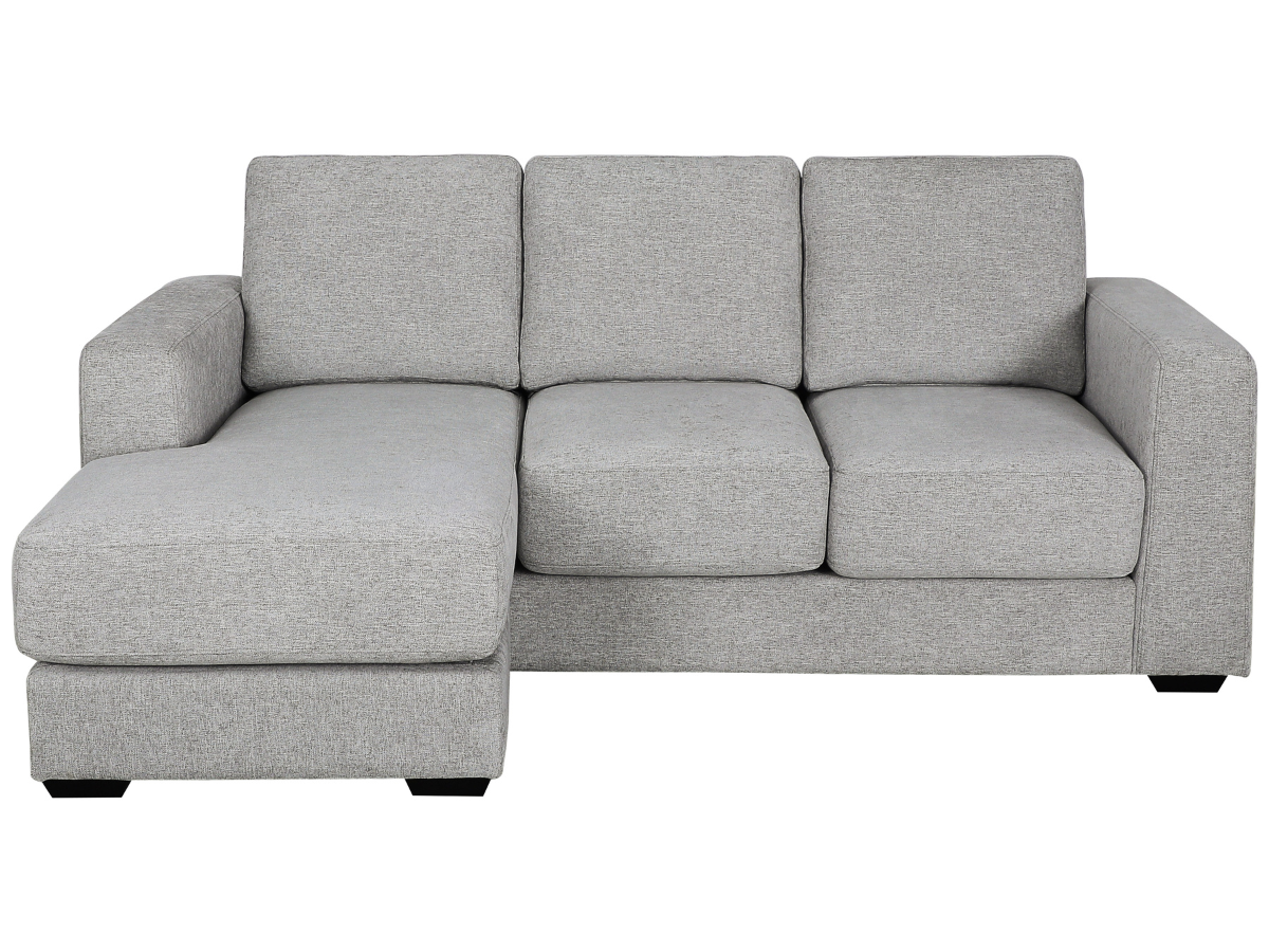 Elliot Fabric Reversible Sofa Chaise Sectional - Light Gray
