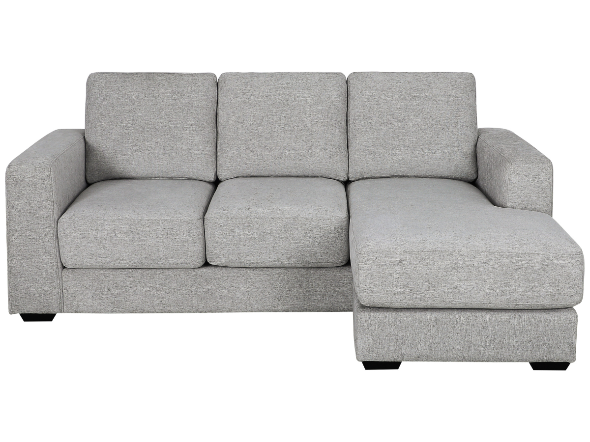 Elliot Fabric Reversible Sofa Chaise Sectional - Light Gray