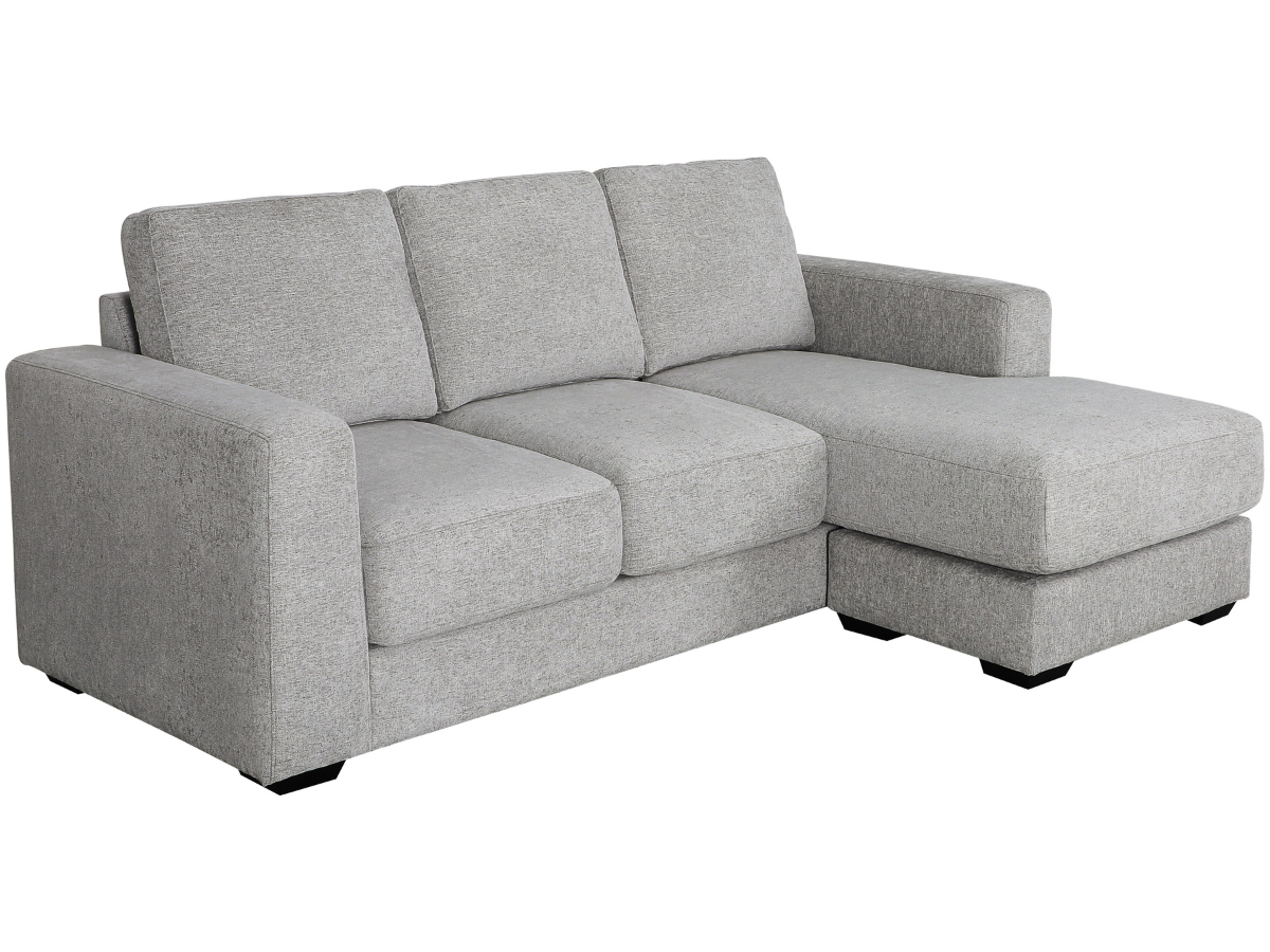 Elliot Fabric Reversible Sofa Chaise Sectional - Light Gray