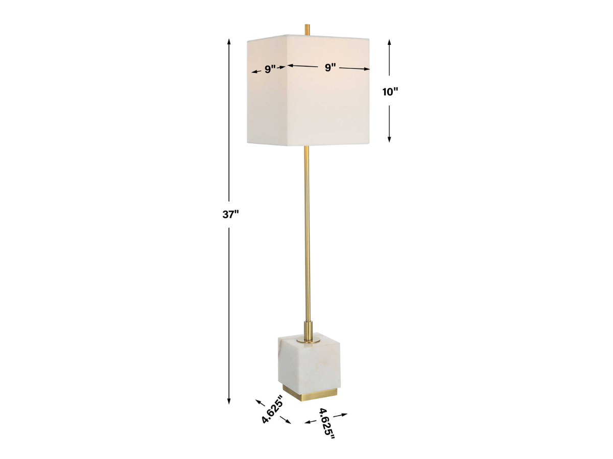 Abbyson Home Esme Brass Buffet Lamp