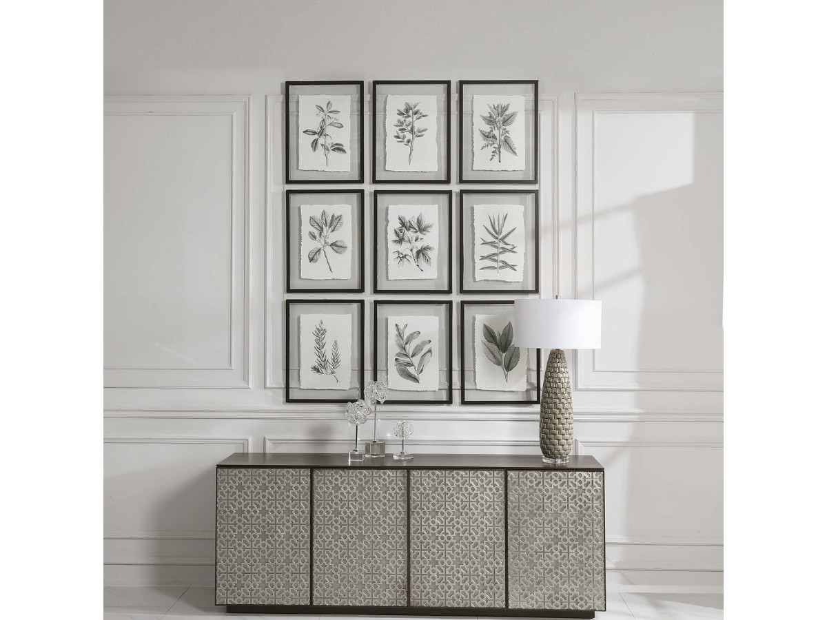 Abbyson Home Flora Framed Prints, Set of 9