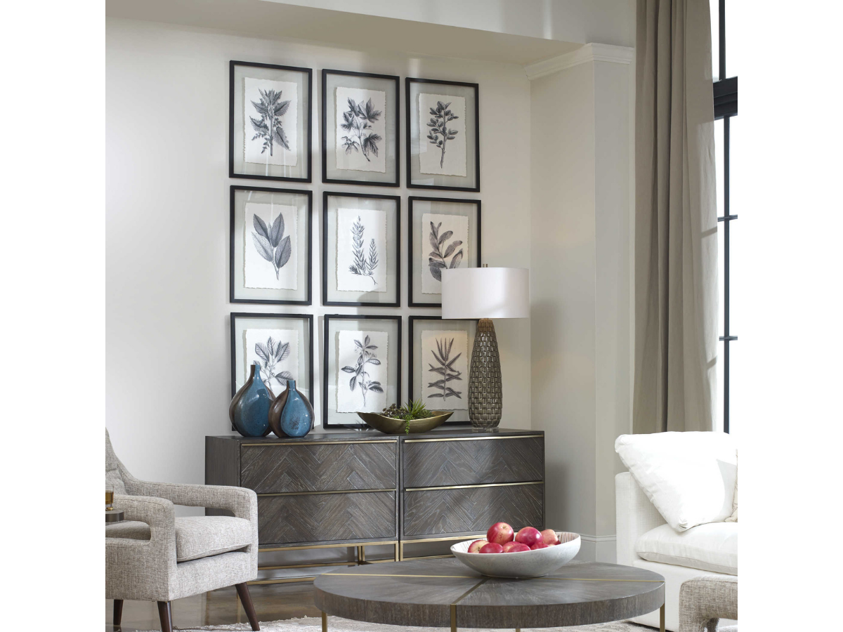 Abbyson Home Flora Framed Prints, Set of 9