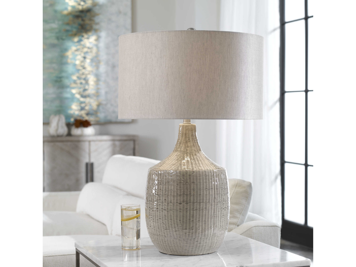 Abbyson Home Flynne Gray Table Lamp