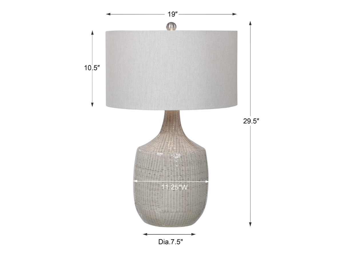 Abbyson Home Flynne Gray Table Lamp