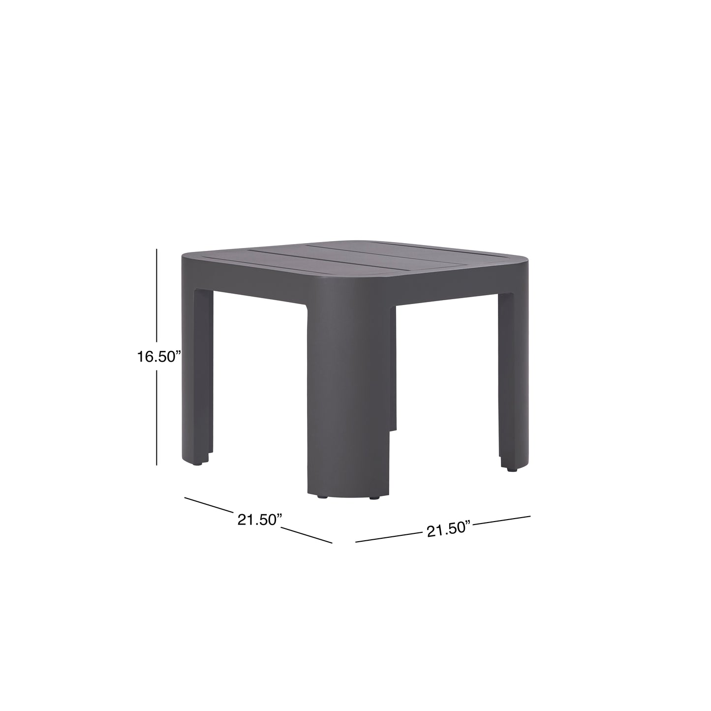 Sedona Outdoor Side Table, Bronze Aluminum