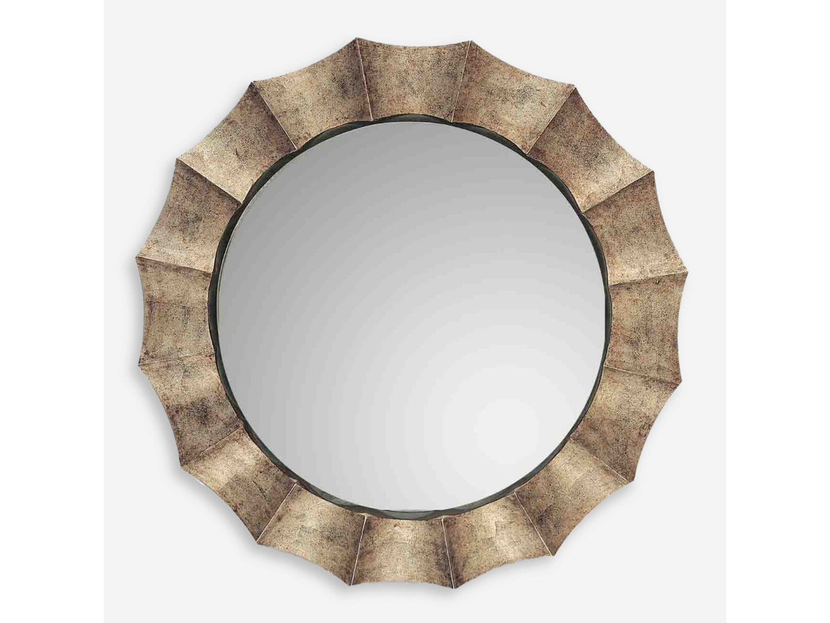 Abbyson Home Galilee U Antique Silver Mirror