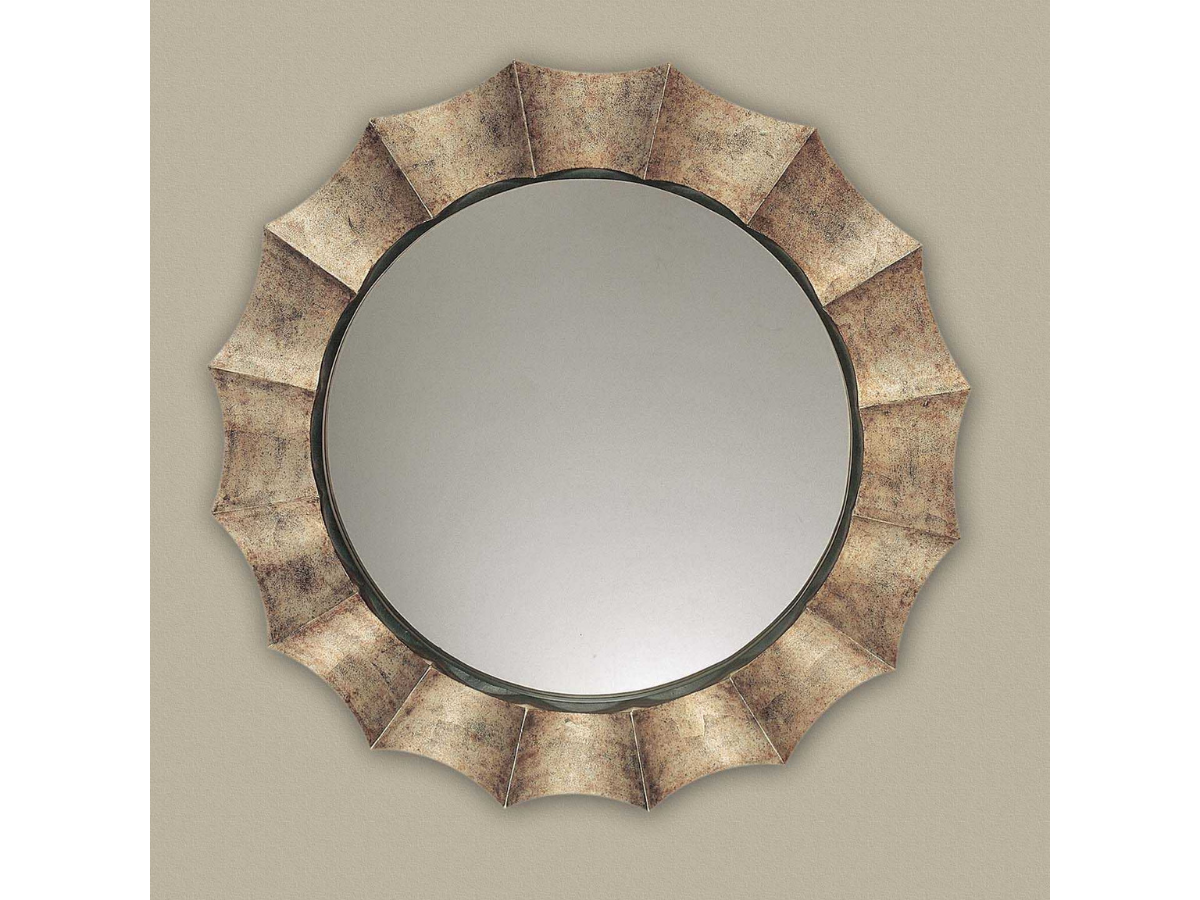 Abbyson Home Galilee U Antique Silver Mirror