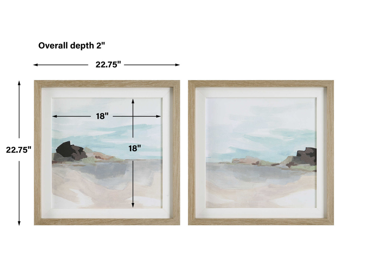 Abbyson Home Gardenia Framed Prints, Set of 2