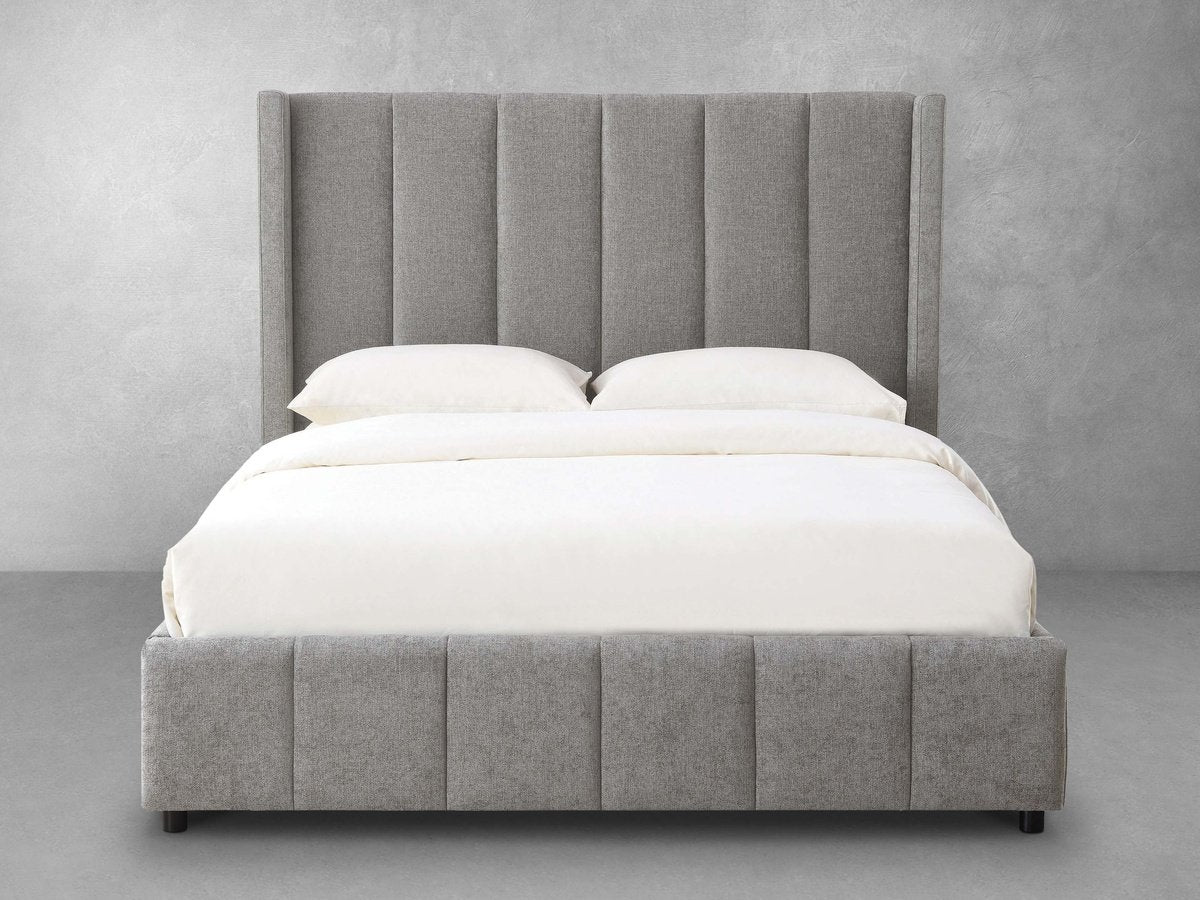 Winnie Channel Bed - Gray - Queen