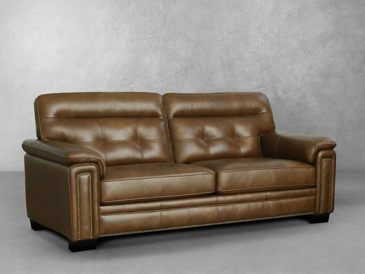Harrison Leather Sofa - Brown