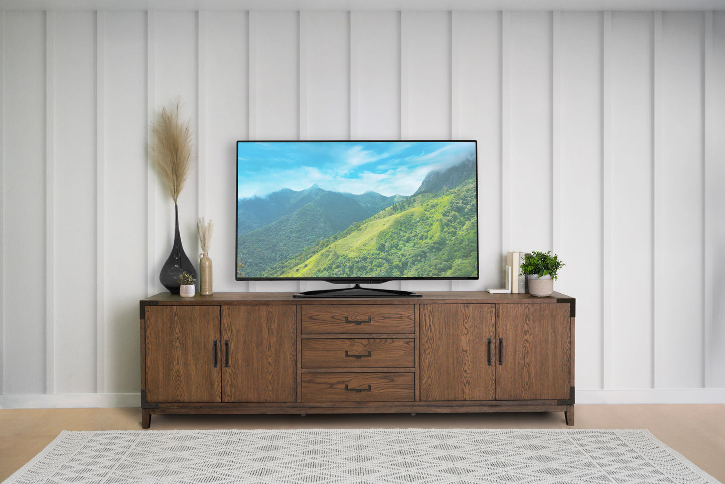 Hawthorne 94" Media Console - Brown