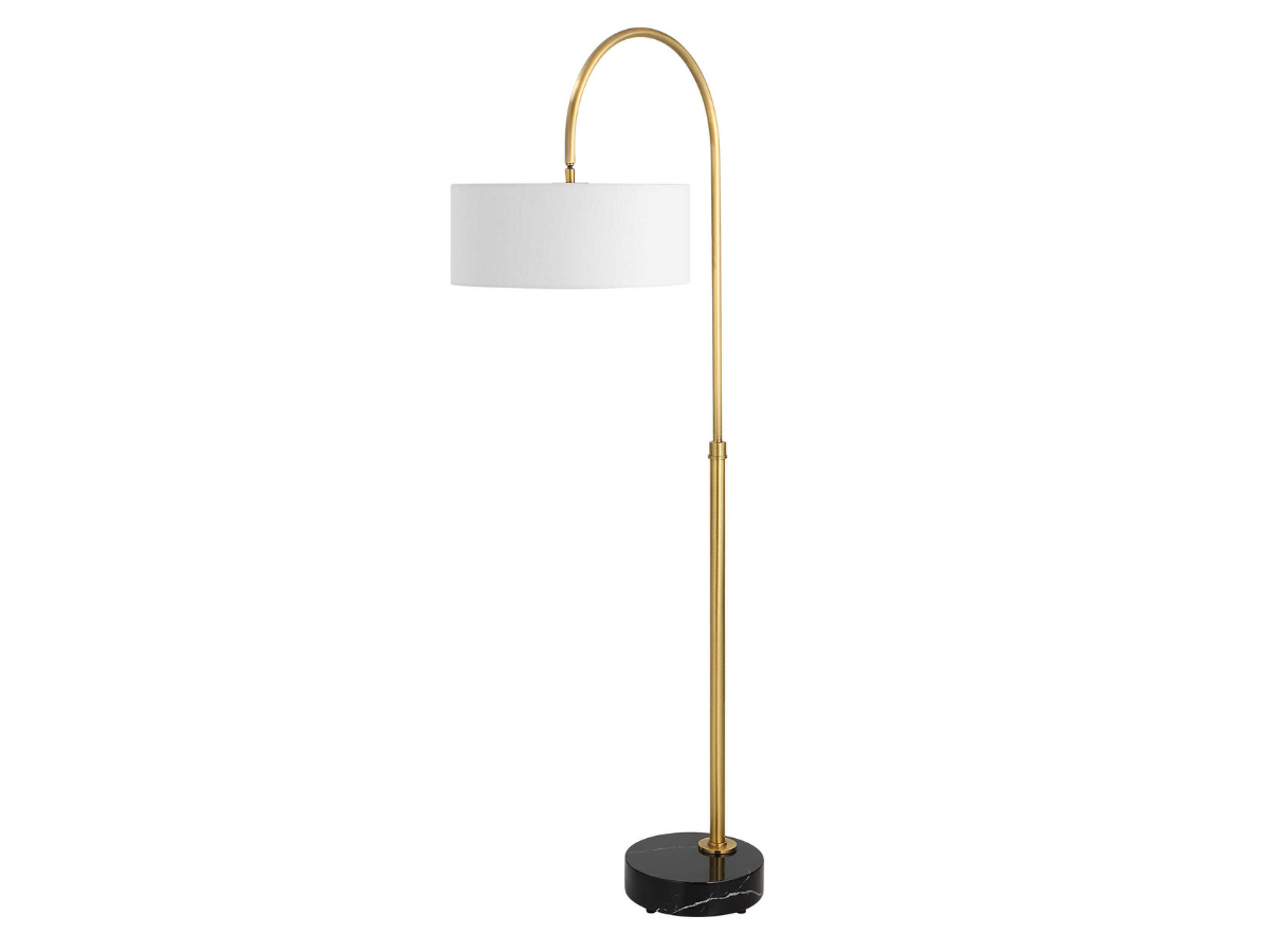 Abbyson Home Huxley Brass Arch Floor Lamp
