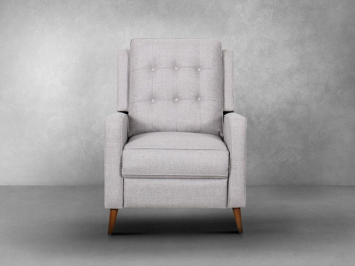 Indio Fabric Pushback Recliner - Gray