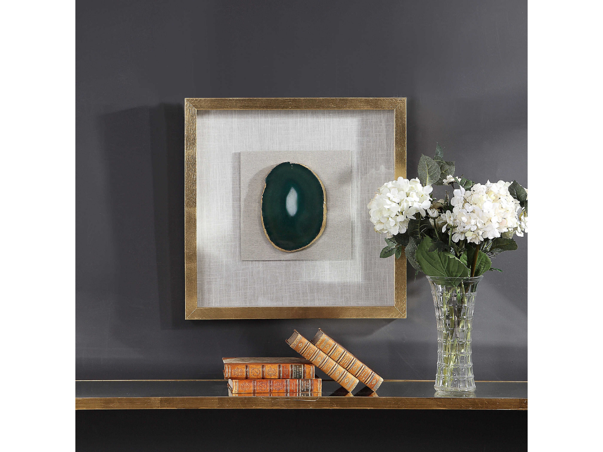 Abbyson Home Key Agate Stone Shadow Box
