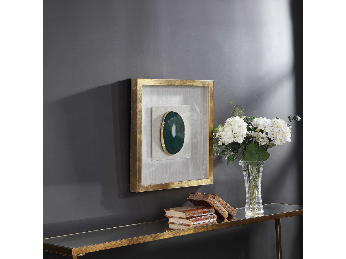 Abbyson Home Key Agate Stone Shadow Box