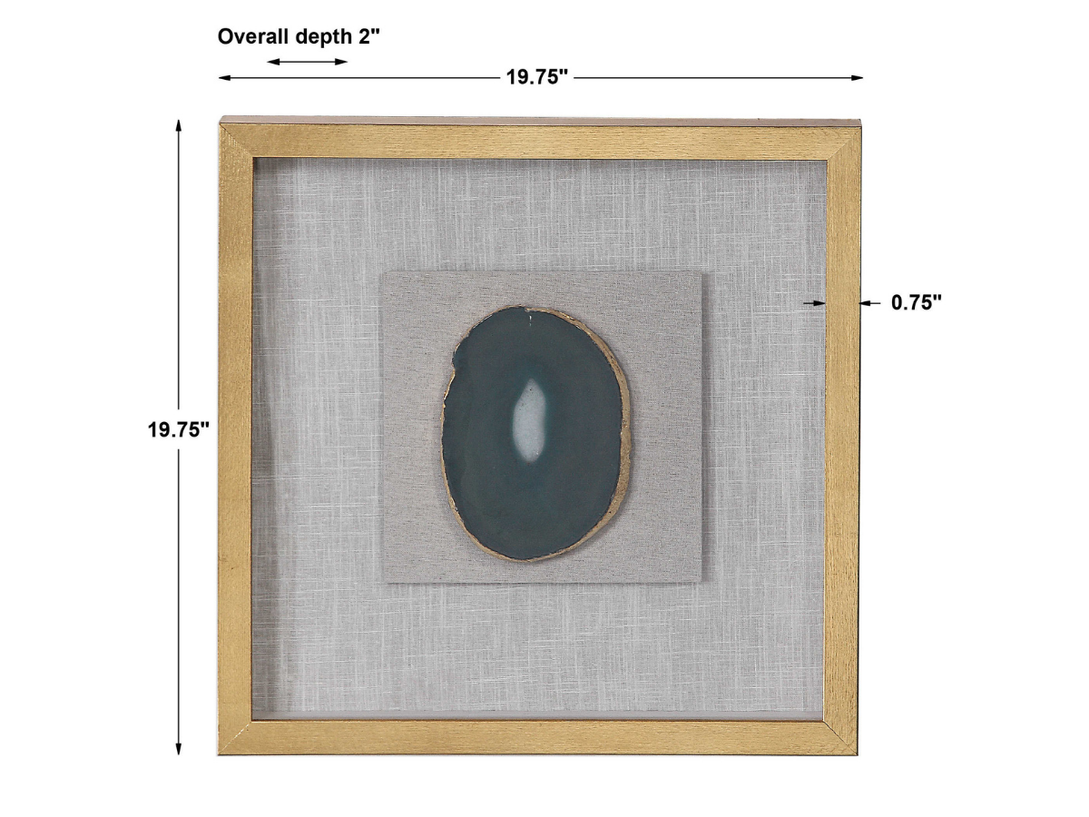 Abbyson Home Key Agate Stone Shadow Box