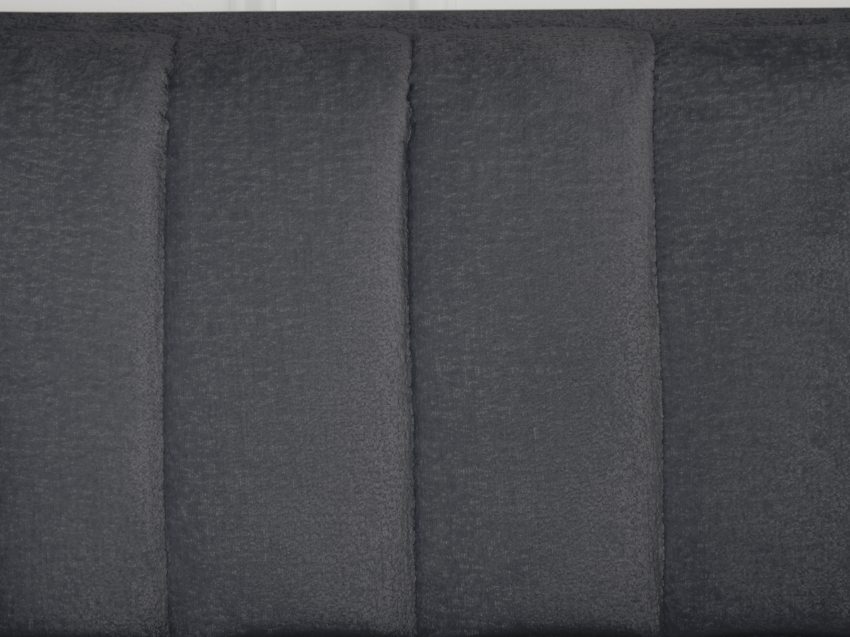 Lavish Upholstered Fabric Channel Chair - Gray