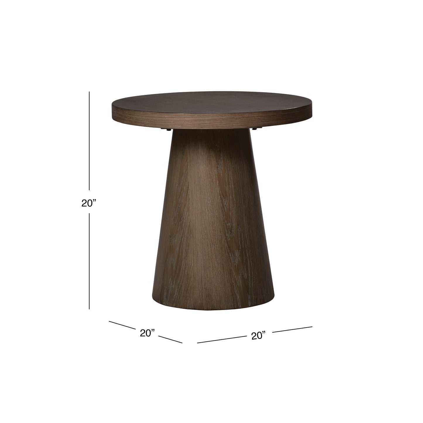 Oliver End Table, Brown
