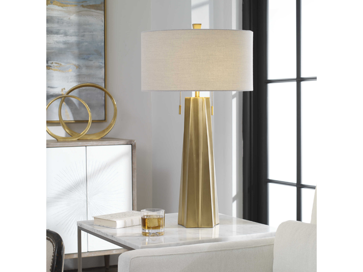 Abbyson Home Marilou Gold Table Lamp