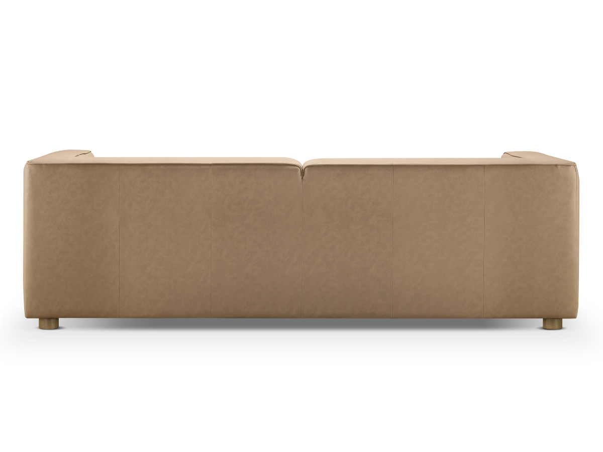 JoJo Fletcher Matteo Nubuck Leather Sofa - Saddle