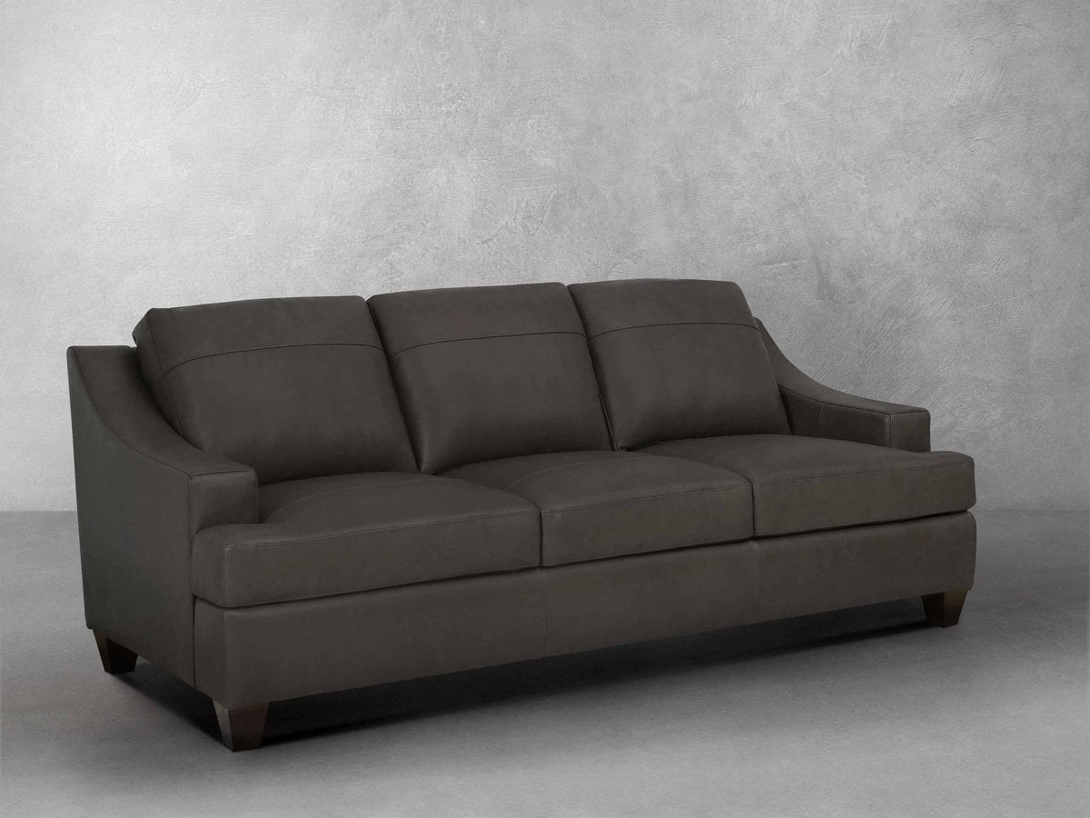 Merona Leather Sofa - Gray