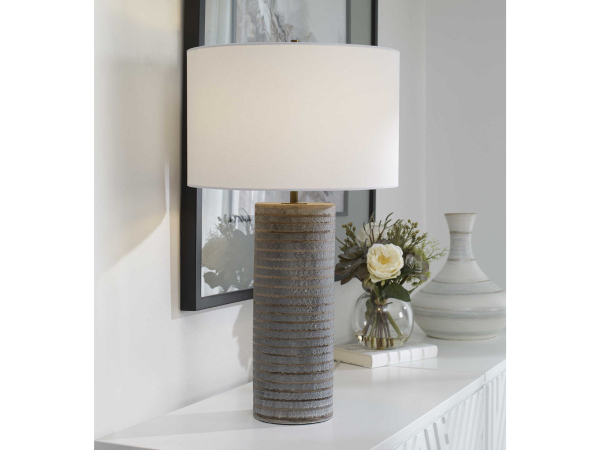 Abbyson Home Mona Gray Table Lamp