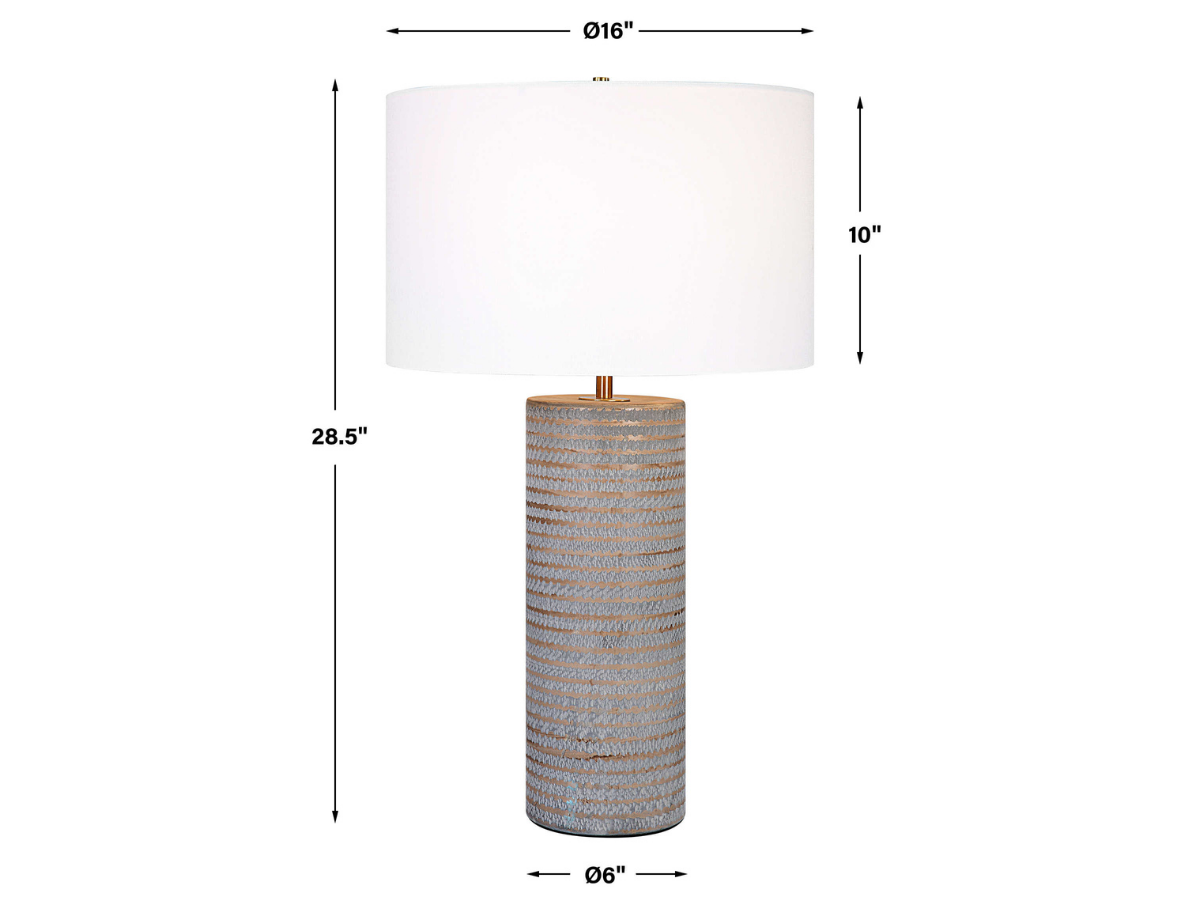 Abbyson Home Mona Gray Table Lamp