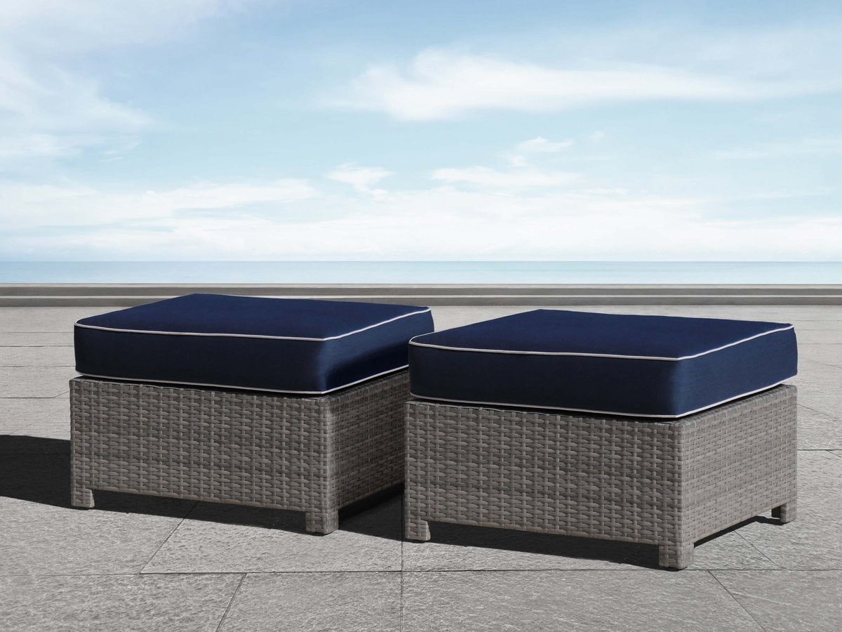 Monaco Ottoman (2-pack) - Blue