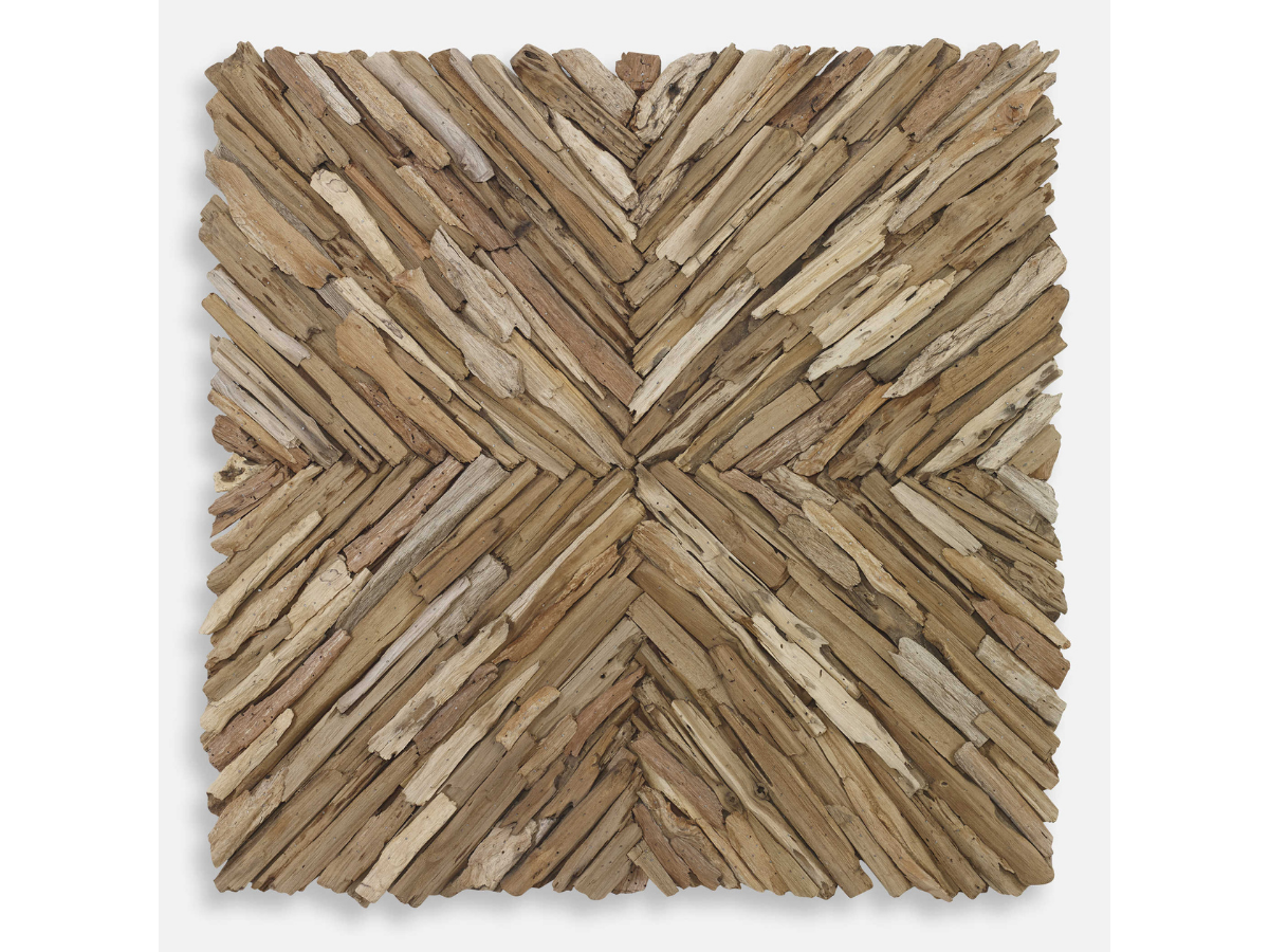 Abbyson Home Oculus Drift Wood Wall Decor