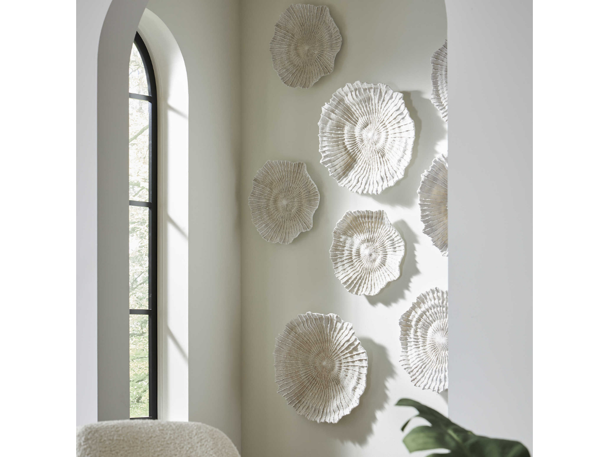 Abbyson Home Ollivander Coral Wall Decor, Set of 3