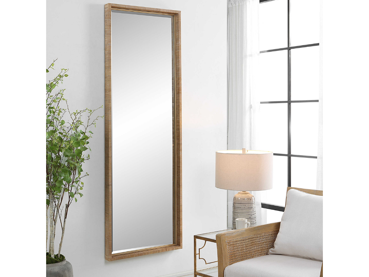 Abbyson Home Pania Rattan Mirror