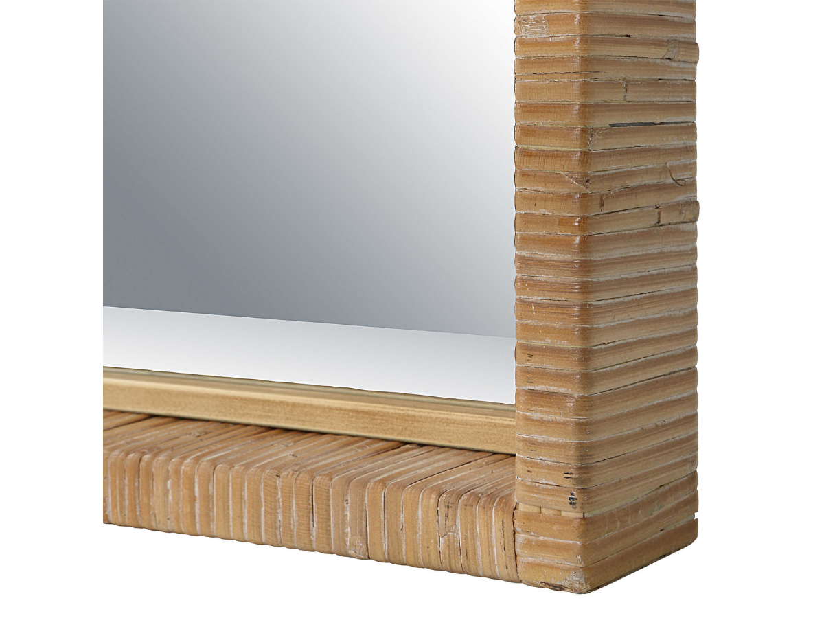Abbyson Home Pania Rattan Mirror