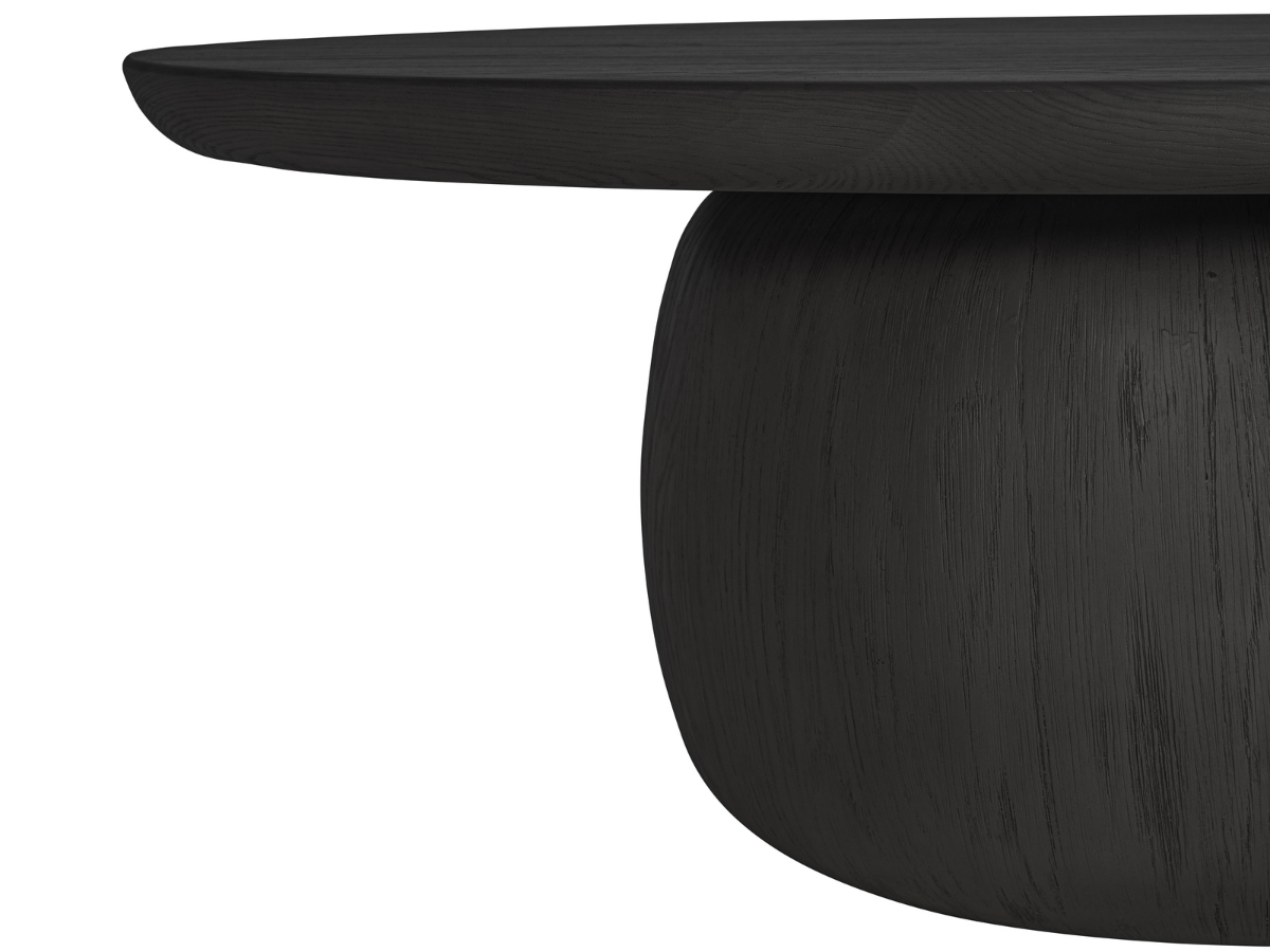 JoJo Fletcher Pauline 46"W Oak Coffee Table - Black