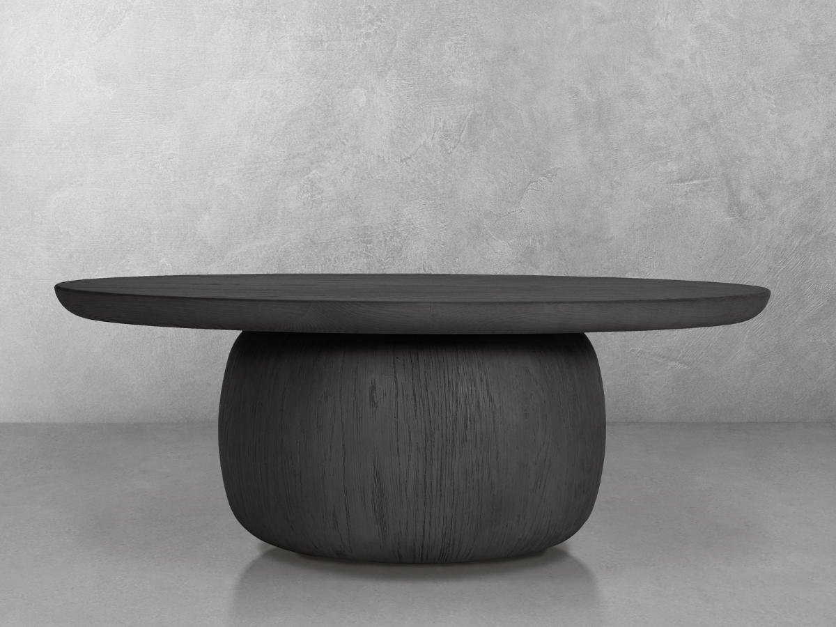 JoJo Fletcher Pauline 46"W Oak Coffee Table - Black