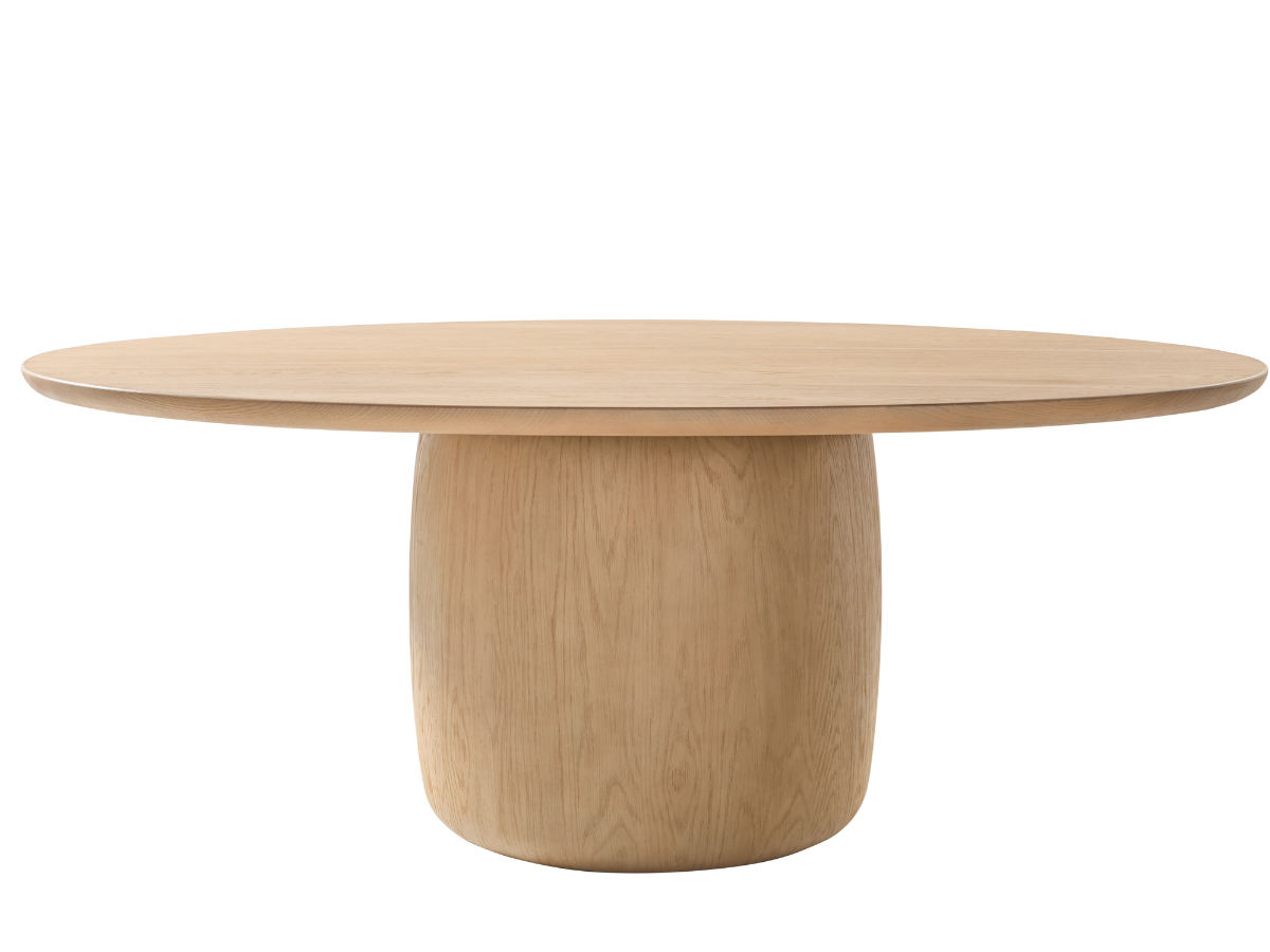 JoJo Fletcher Pauline Oak Oval Dining Table 78" - Blonde