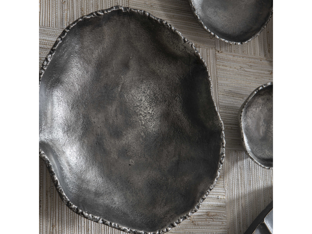 Abbyson Home Prosper Nickel Wall Decor, Set of 4